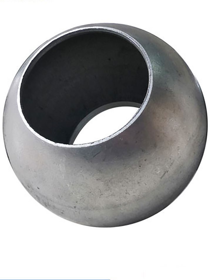 打孔铁球50/66/76/100-210mm护栏立柱连接球冲孔对穿通孔一体钢球