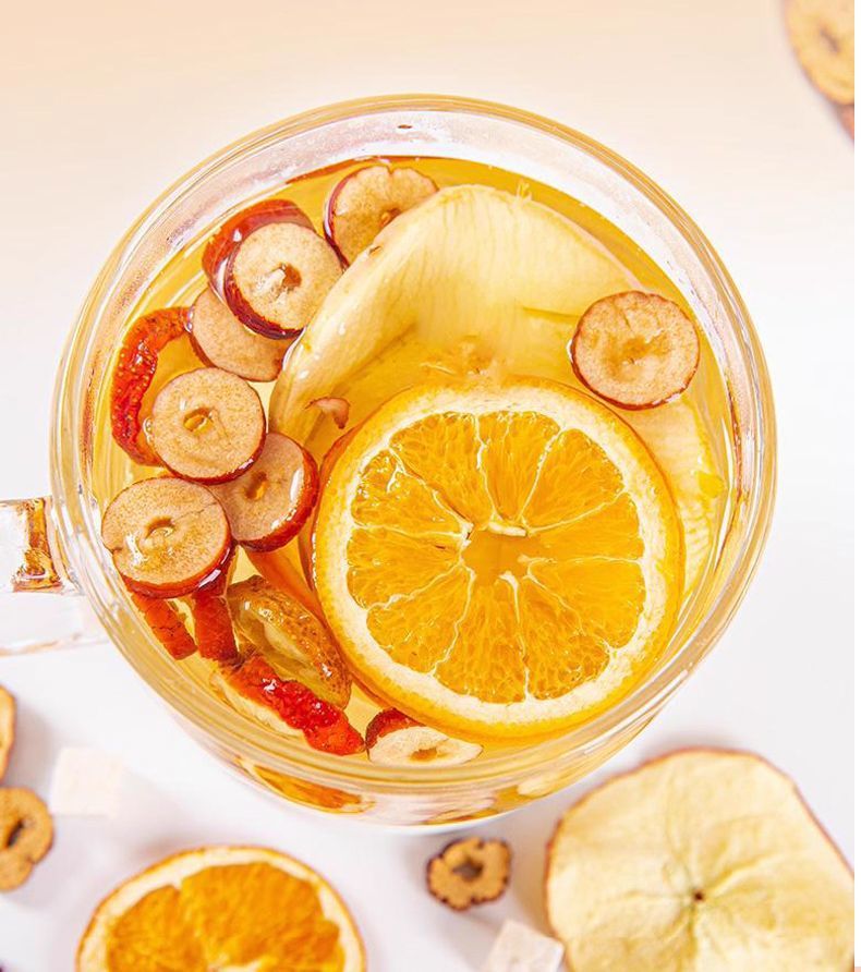 Apple Hawthorn Hot Orange Tea 20g Cold Brew Fruit Tea Sweet Tangy Wholesale quality and texture
