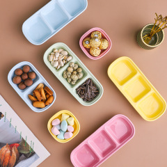 陶磁器の軽食の皿の北欧の色の釉薬の醤油の皿は酢の皿をつけます。