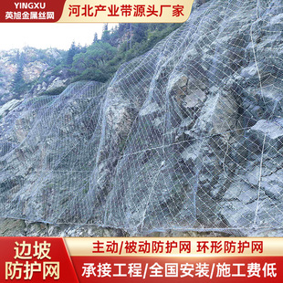 Flexible SNS Slope Protection Net Mine-used Latitude Net Anti-rockfall Active Passive Mountain Slope Protection Net