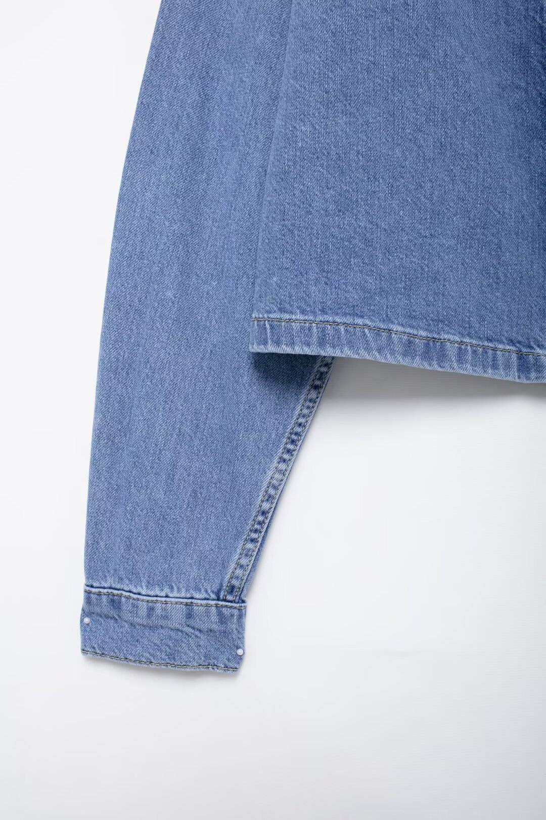 Women's clothing 2024 autumn new shirt jogging style denim suit_voghion.com