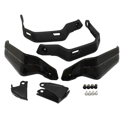 new non-double modified car | Motorcycle front windshield - black-hand-guards-additional-pieces