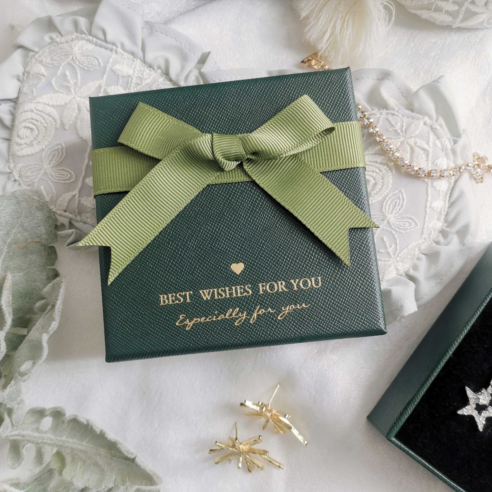 Fashion Solid Color Paper Jewelry Boxes 1 Piece