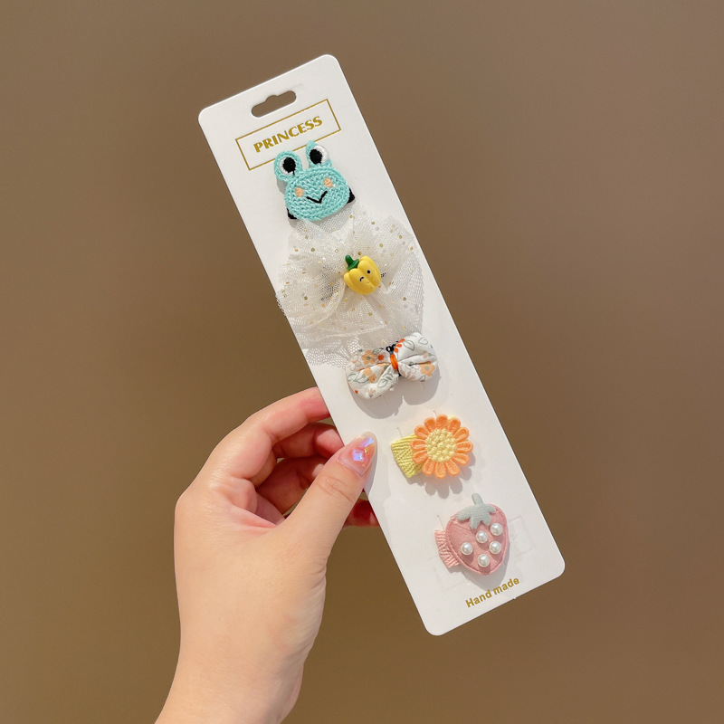 Niños lindos clips de pelo de sudor, clips de pelo de tela para bebés, clips de pelo de bordes laterales, clips de pelo fetal para bebés que no lastimen clips de pelo