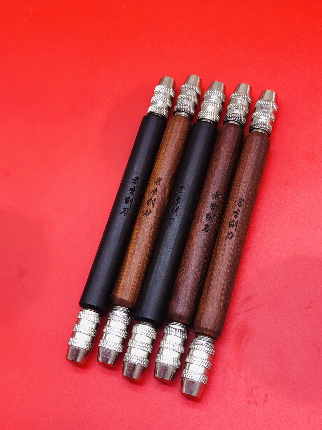 橄榄核雕刻刀拿子版笔刀模型推刀手柄手账可换刀头木柄柄老李刻刀