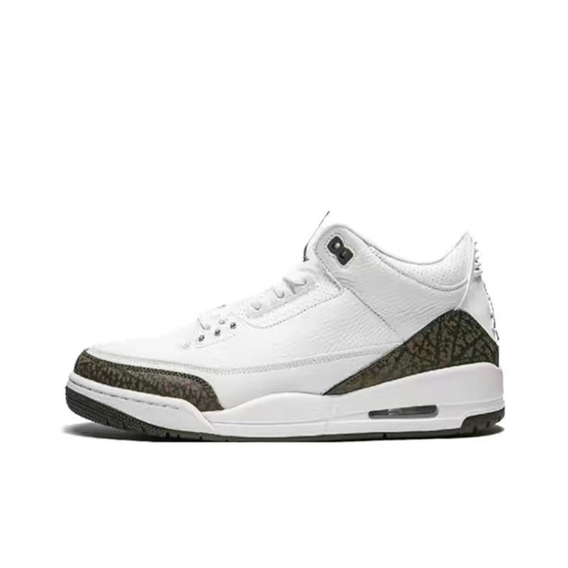 莆田靴工場国境を越えた直接供給 aj3 藤原ヒロシ ホワイトセメント ホワイトキャット クロワッサン 3 男女兼用カジュアルバスケットボールシューズ|undefined