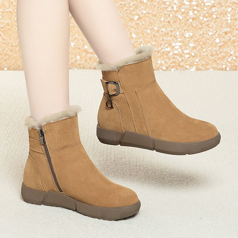 Ботинки Martens демисезонные на низком ходу с платформой и молнией, тёплая подкладка