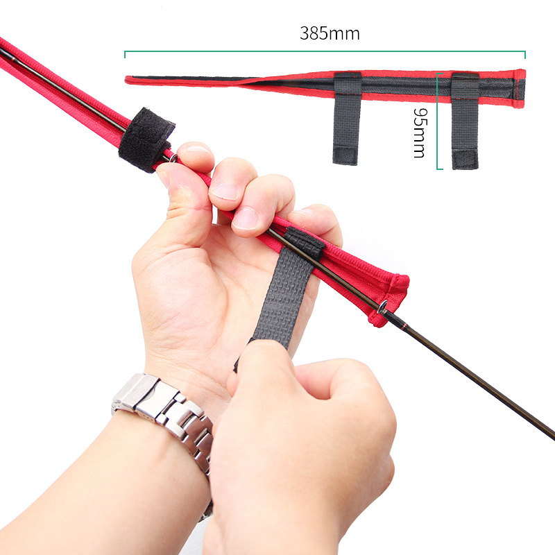 Varilla de carbono cubierta protectora ligeramente protectora punta de la varilla Varilla ligeramente bolsa protectora suministros de artes de pesca Varilla ligeramente anti-rotura ligeramente punta de la varilla cubierta protectora