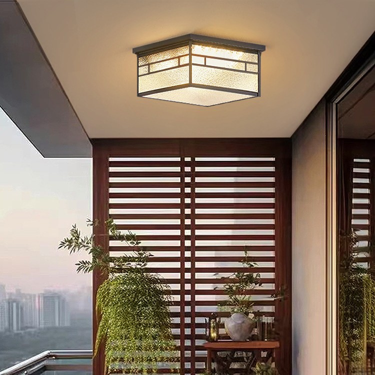 Ceiling Lamp, Courtyard Eaves, Outdoor Indoor Balcony Lamp, Rural Self-Built House Door Entrance Insect-Proof Lighting