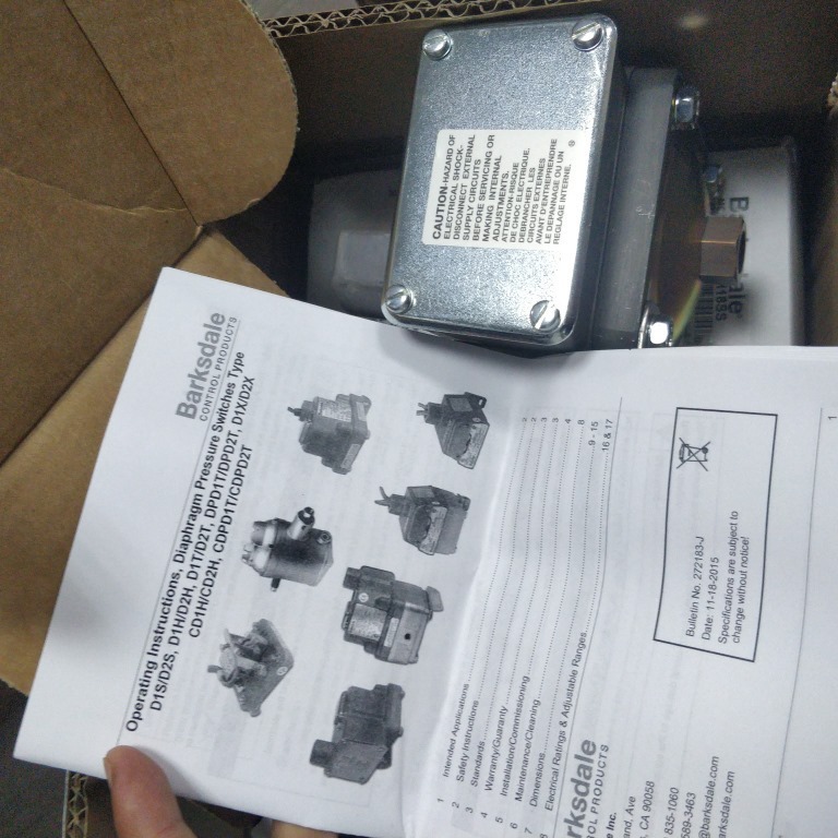 授权销售：巴士德Barksdale压力，液位，流量，温度开关及阀