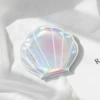 Laser shell makeup mirror-Silver