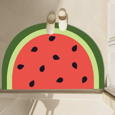 Avtomobil döşəmə paspasları — floor mat absorbent bathroom non-slip - watermelon-40-60cm-diatom-mud
