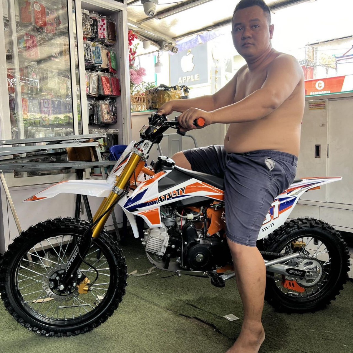 K65 motocross montaña todo terreno adulto niños 125cc gasolina motocicleta kart