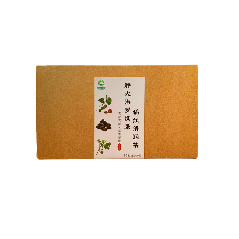 Pang Da Hai Luo Han Guo Qingrun Tea Bags 120g Sugar-Free Herbal Blend with Steria Loquat and Mint preparation