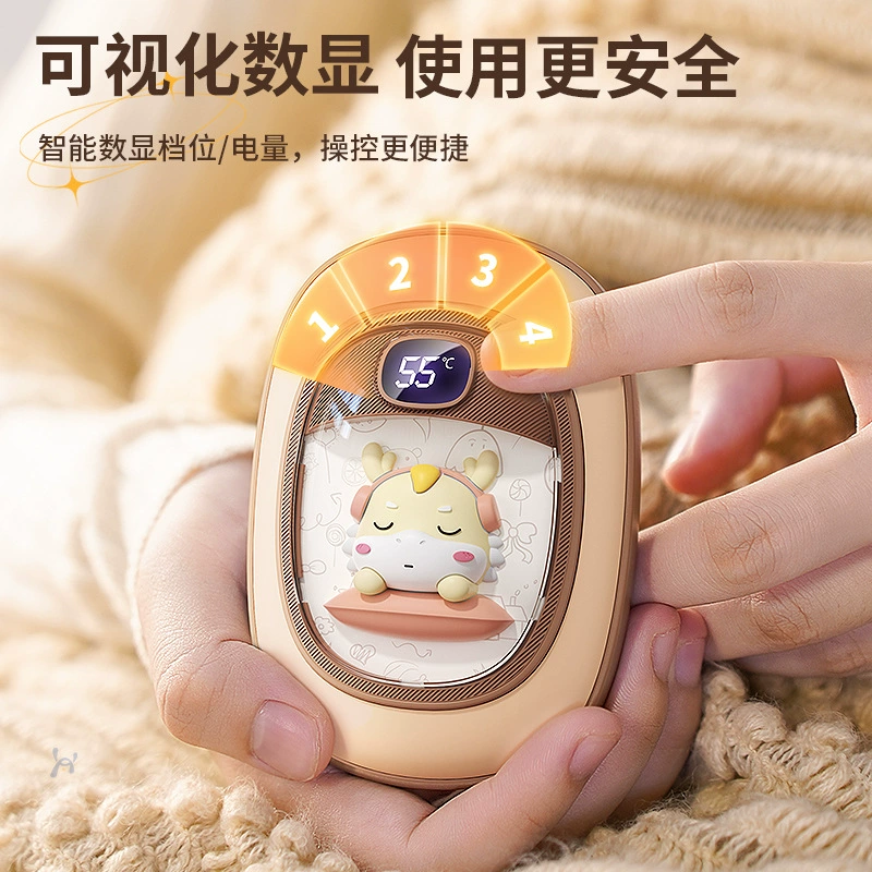 Перезаряжаемая грелка для рук «Год Дракона», мультяшная, самонагревающаяся, теплая игрушка для малышей, для прямых трансляций, оптовая продажа