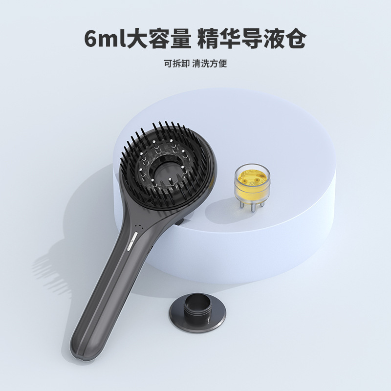 電気マッサージ育毛コーム光線療法頭皮ケアアプリケーターヘアケアエッセンス導入赤色光マッサージコーム|undefined