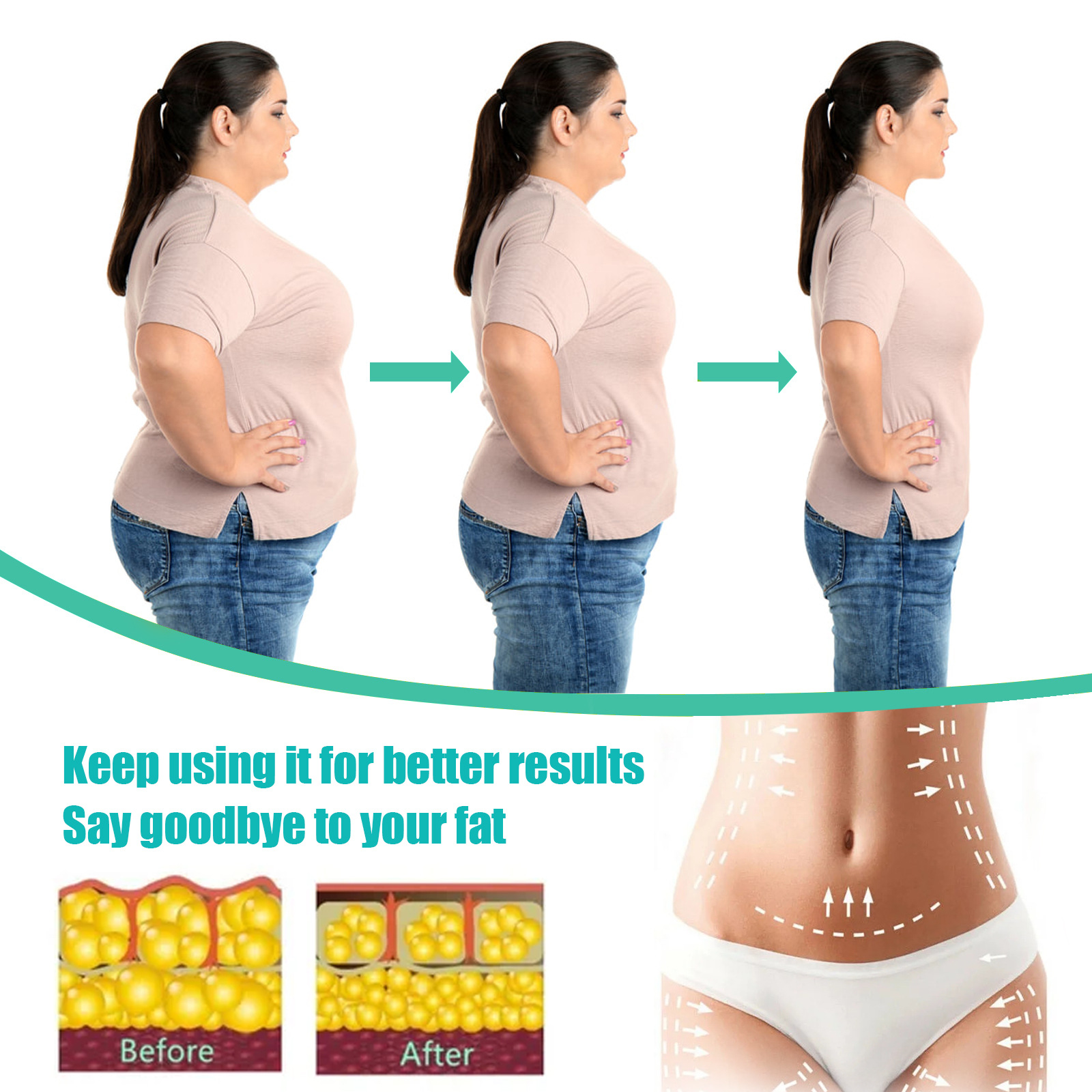 EELHOE Aromatherapy Toner Firming Thigh Waist Soothing Body Shaping Cool Mint Flavor Nose_voghion.com