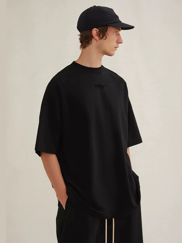 FEAR OF GOD複線ESSENTIALS雲シリーズ純綿ゆるいカジュアルカップルFOG半袖tシャツ潮|undefined