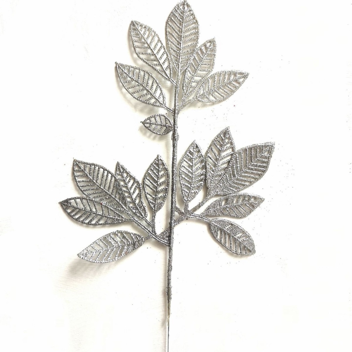 S / O transfronterizo nuevo polvo de oro de Navidad decoración para el hogar plástico árbol de Navidad 36cm de polvo de oro hojas de mango