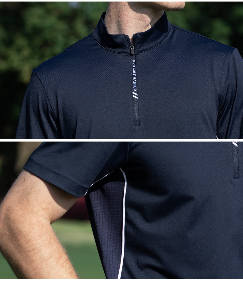 Áo polo nam golf PGM tay ngắn thấm hút nhanh khô — KUZ200-Quần dài màu xanh hải quân, YF771-Trắng tay ngắn, KUZ200-Quần trắng, KUZ200-Quần đen chi tiết 18