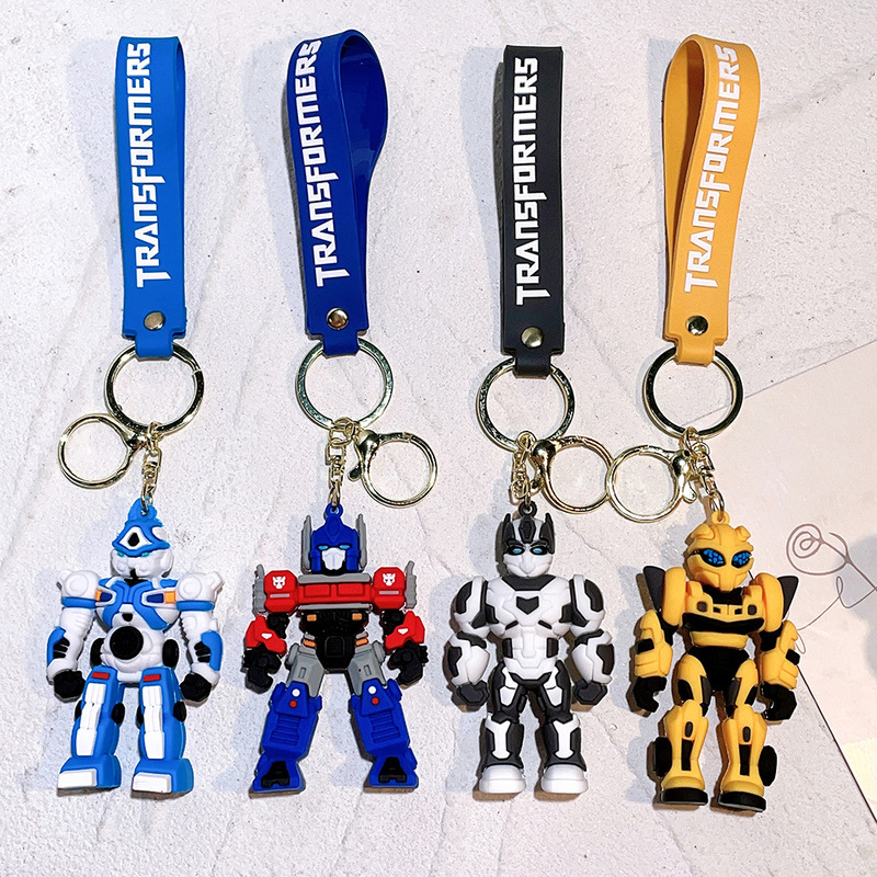 Classic Transformers Optimus Prime Bumblebee Three-Dimensional Silicone Doll Car Keychain Pendant Ornament Wholesale Classic Transformers Optimus Prime Bumblebee Three-Dimensional Silicone Doll Car Keychain Pendant Ornament Wholesale