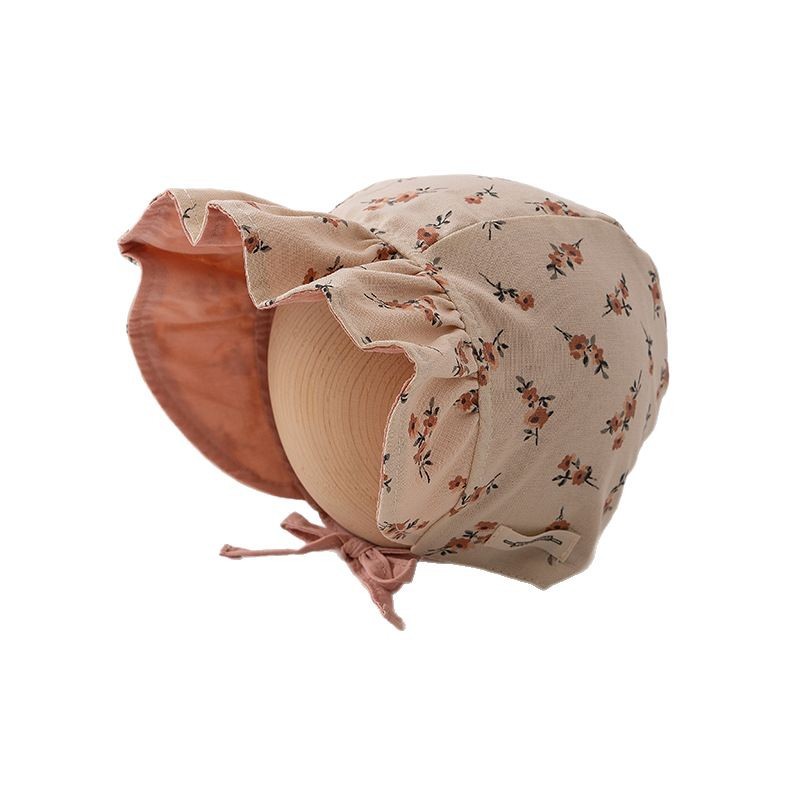 Sombreros para bebés, sombreros para oídos de primavera y otoño, sombreros para bebés de un mes, sombreros para bebés recién nacidos, sombreros de princesa de algodón a prueba de viento