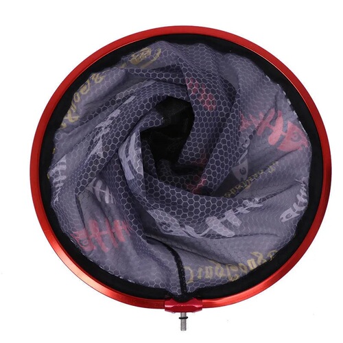 Aluminum alloy net copying head deepened and thickened aluminum ring anti-hook fish bone netfly copying head big object black pit honeycomb copy net