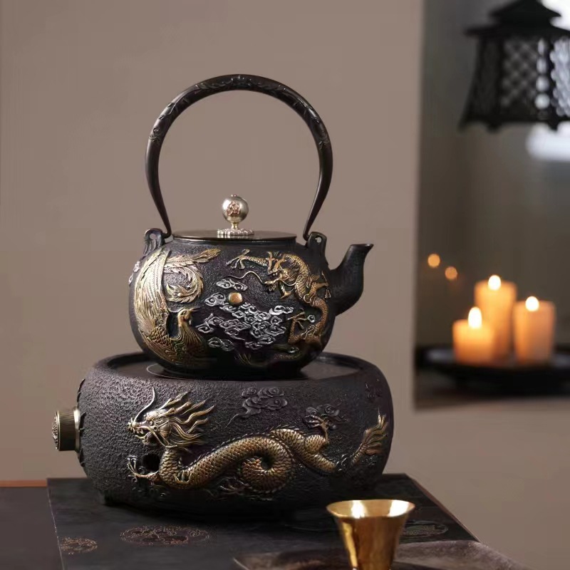 典工堂手工壶老铁壶套组铸铁壶南部生铁壶多款式铁茶壶无涂层批发