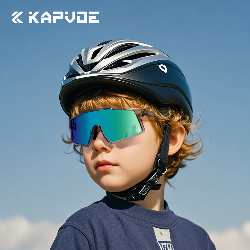 Gafas de Ciclismo Polarizadas para Niños de TR90, Polarizado, Protección UV, A prueba de viento, para Niños y Ciclismo image 1