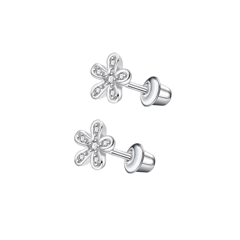Stainless Steel Micro Inlaid Zircon Star Butterfly Ear Bone Nail Thread Fashion Ear Stud Earrings Set detail image 9