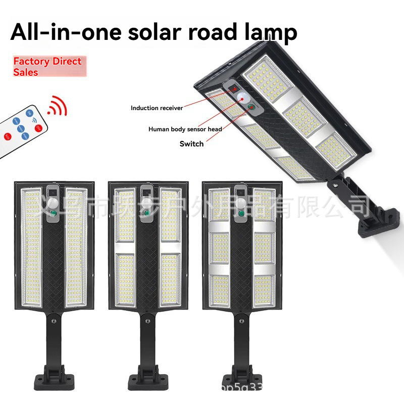 lámpara de pared de lámpara solar al aire libre superbrillante iluminación impermeable inducción del cuerpo humano lámpara de calle rural integrada lámpara de inducción