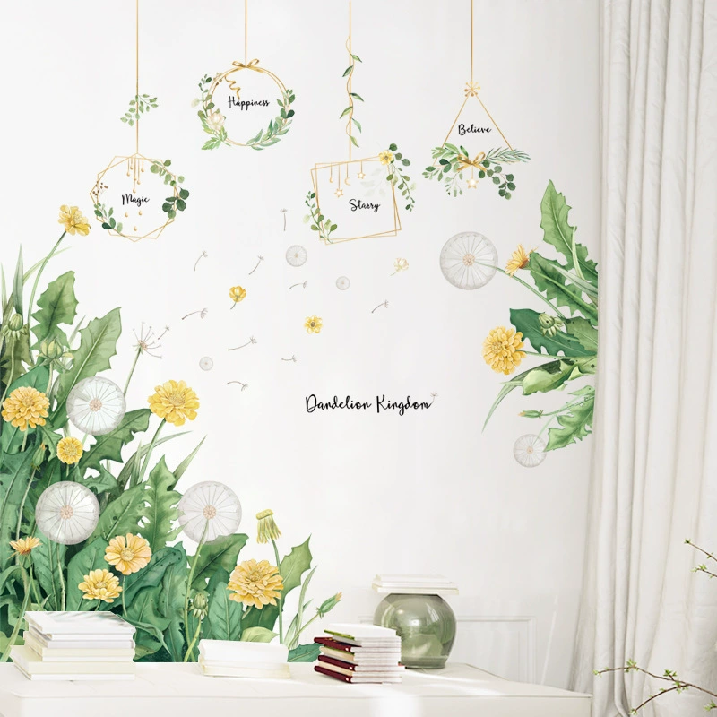 Fresh stickers on wall, sofa, self-adhesive sticker