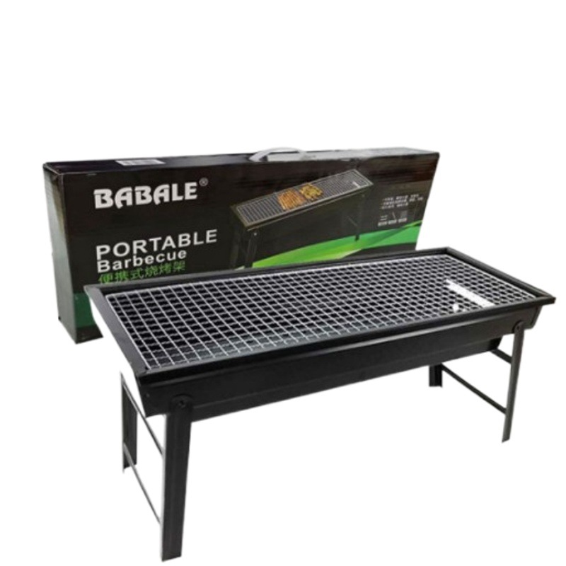 Parrilla de barbacoa plegable grande con función extraíble, parrilla de carbón para exteriores, parrilla de barbacoa portátil.