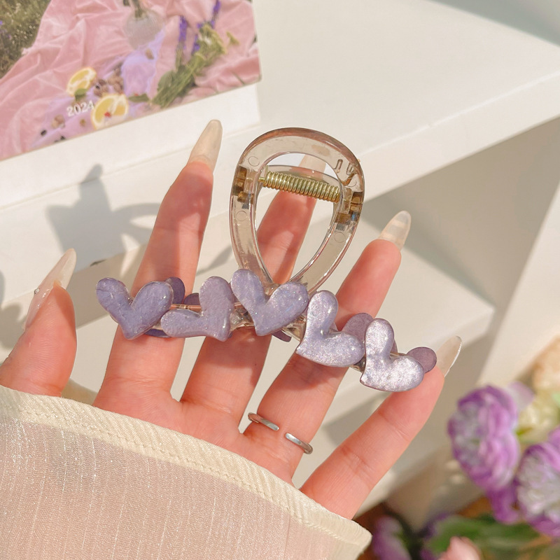 Elegante pinza de perlas de temperamento pinza de tiburón mediana pinza para el cabello mujer 2025 nuevo sombrero de clip de cabeza de sentido avanzado