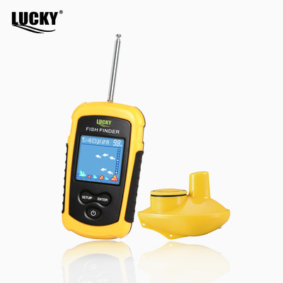 乐琦LUCKY无线探鱼器声纳探测找鱼器钓鱼装备厂家直销|ru