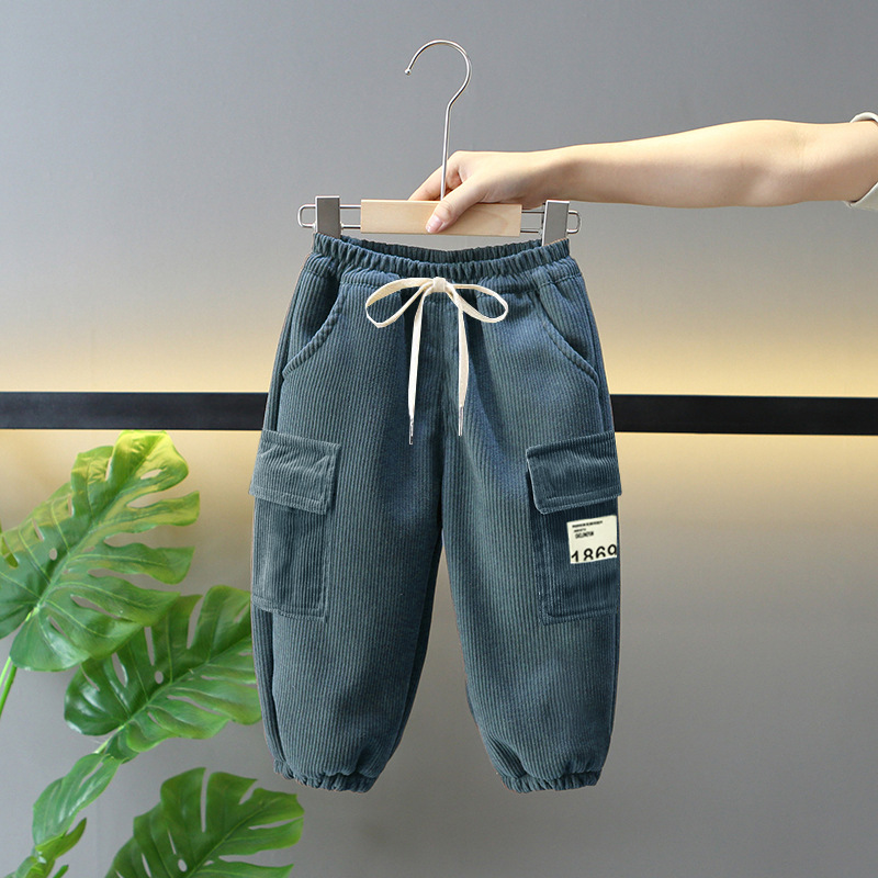 다크그레이 (TK05 아동용 라지포켓 코듀로이 레깅스)