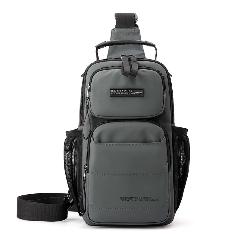 WEPOWER nuevo tipo de bolso de pecho para hombres, bolso de hombro de viaje casual coreano de gran capacidad, bolso portátil.