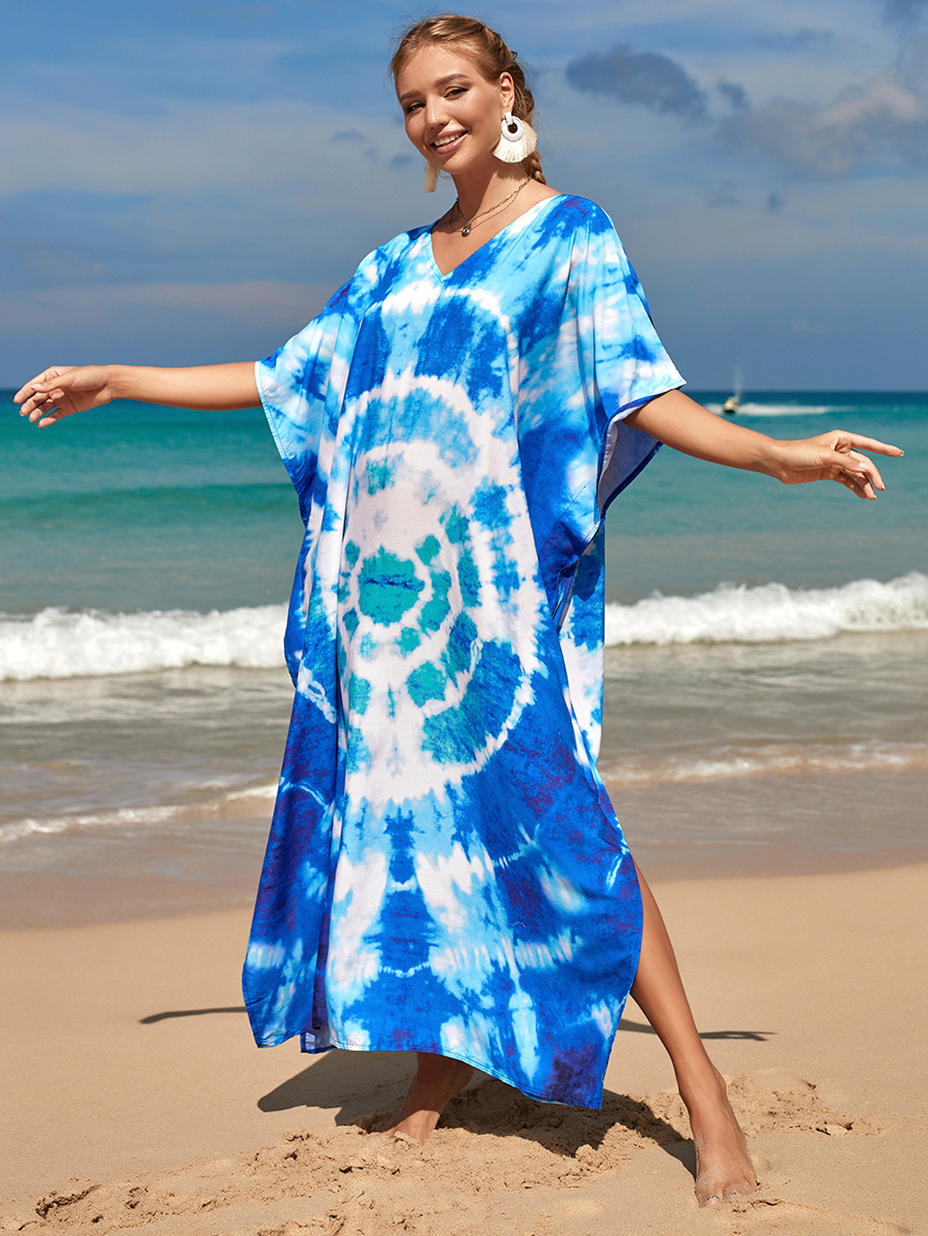 Women's Color Block Bohemian Cover Ups display picture 47