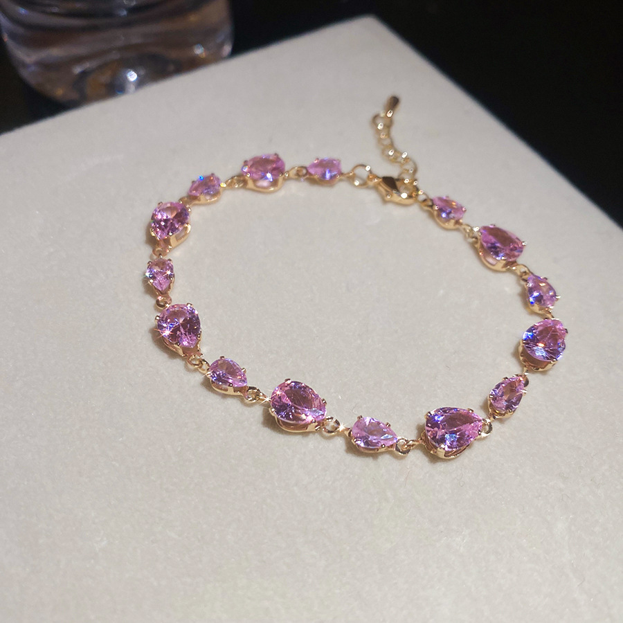 Pulsera de flores cuadrada geométrica de piedra de silicio lujosa pulsera de alta calidad temperamento exquisito personalidad joyas al por mayor