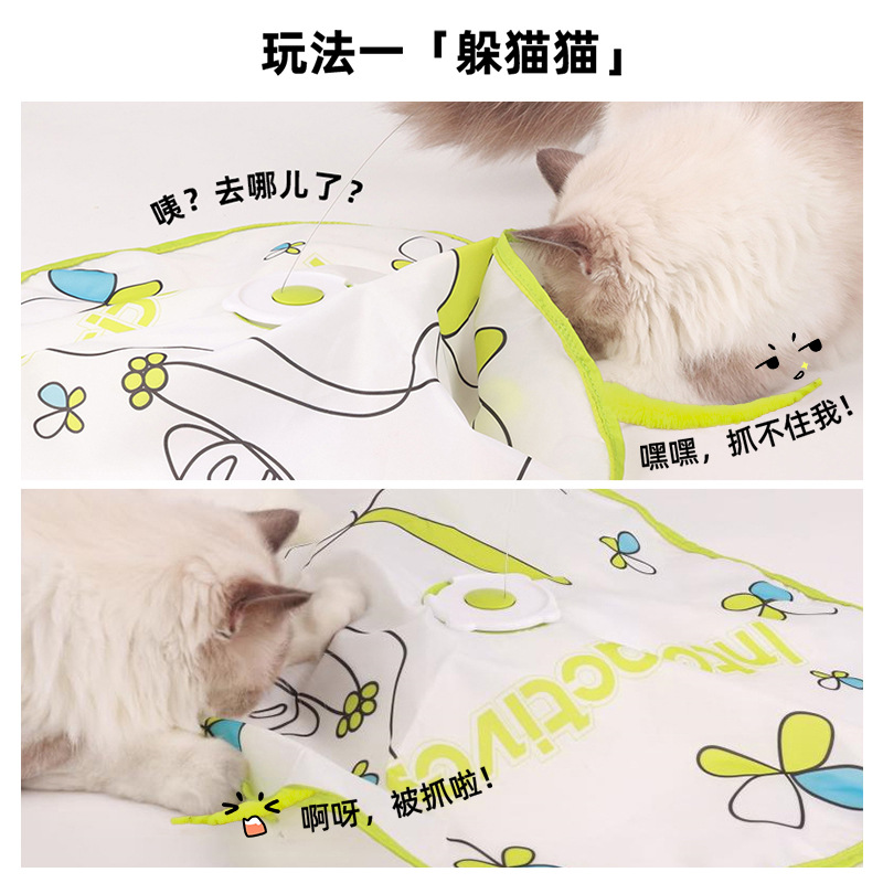 Gato automático teaser gato eléctrico juguete jugar auto-Hola aliviar stuffy gatito gato teaser palo hámster gato suministros