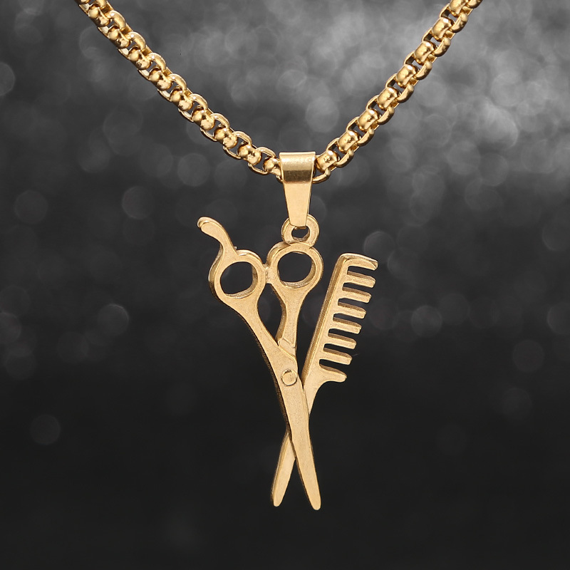 Wholesale Jewelry Retro Scissors Spoon Kitchen Knife 304 Stainless Steel Plating display picture 21