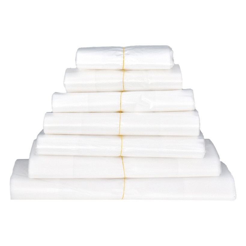 Blanco transparente bolsa de plástico de alimentos chaleco-estilo conveniente bolsa portátil desechable bolsa de compras al por mayor para llevar bolsa de embalaje