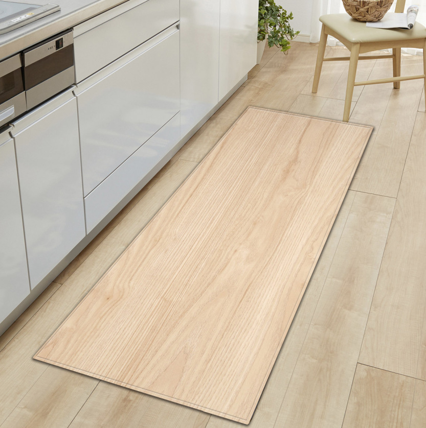 Venta caliente grano de madera puerta casa estera cocina tira absorbente baño antideslizante alfombra del piso sala de estar dormitorio alfombra 1