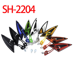 Motorcycle Rearview Mirror Modified Ghost Fire Universal Electric Battery Car Reflector Reversing Auxiliary Mirror Cross-Border Hot Selling Model