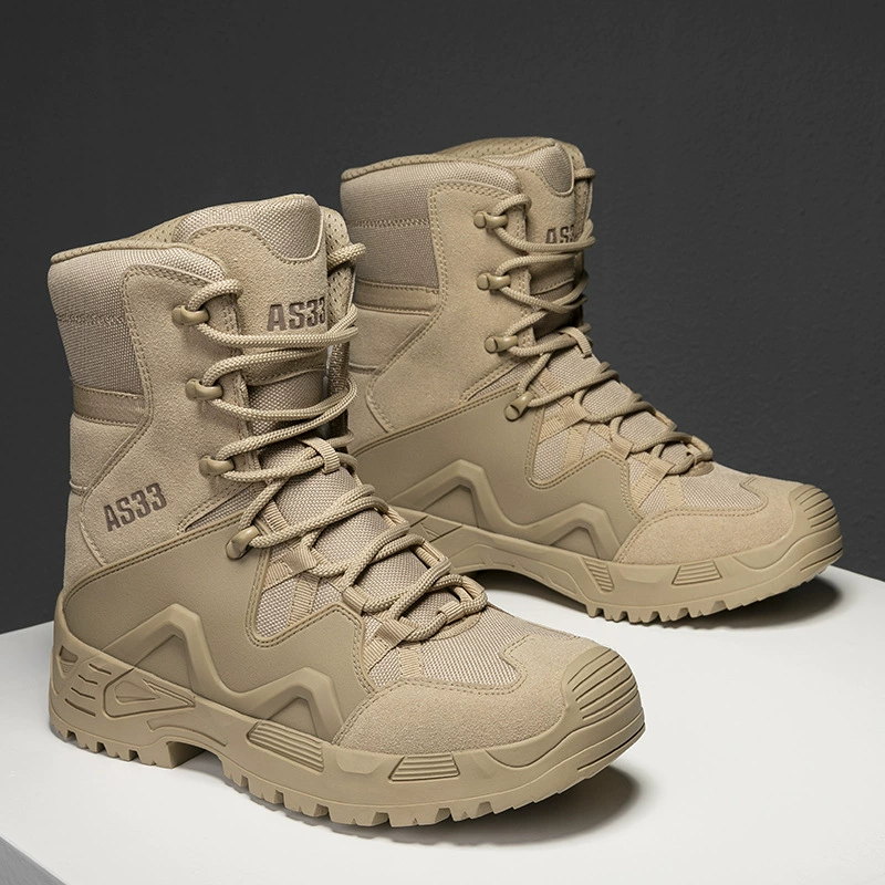 Мужские уличные походные ботинки 2025 года, особо большие (размер 47), дышащие, нескользящие, износостойкие, высокие, без шнурков