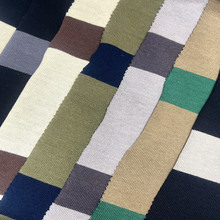 32s双纱条纹针织面料 230g平纹全棉横条布料 Polo衫T恤童装连衣裙