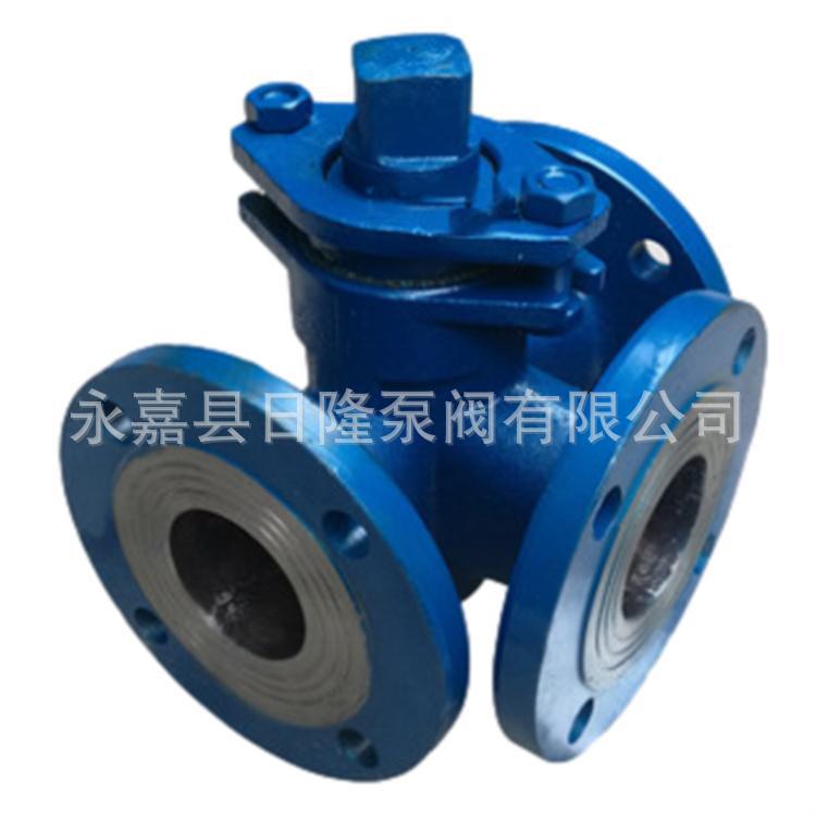 X44W三通铸铁旋塞阀