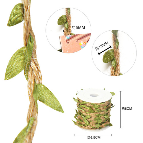 Forest hanging decorations, colorful hemp ropes, handmade diy materials, leaves, rattan ropes, decorative walls, handmade weaving ideas