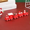 Wooden decorations, cartoon children's train, jewelry, new collection, Birthday gift, christmas gift