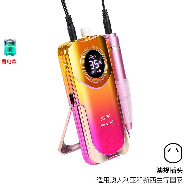 Amoladora de uñas de almacenamiento de energía 35000 Amoladora portátil de alta velocidad Amoladora de uñas inteligente Herramientas de uñas transfronterizas